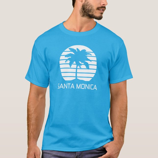 Santa Monica Retro T-Shirt (Vorderseite)