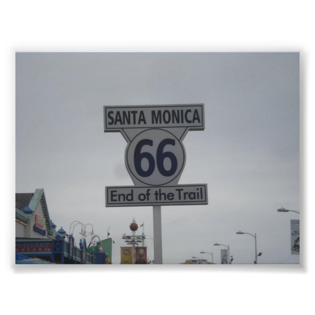 Santa Monica Route 66 Fotodruck (Vorne)