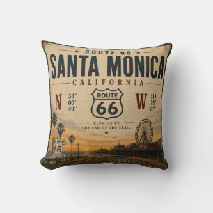 Santa Monica Route 66 Sofa Flucht Kissen
