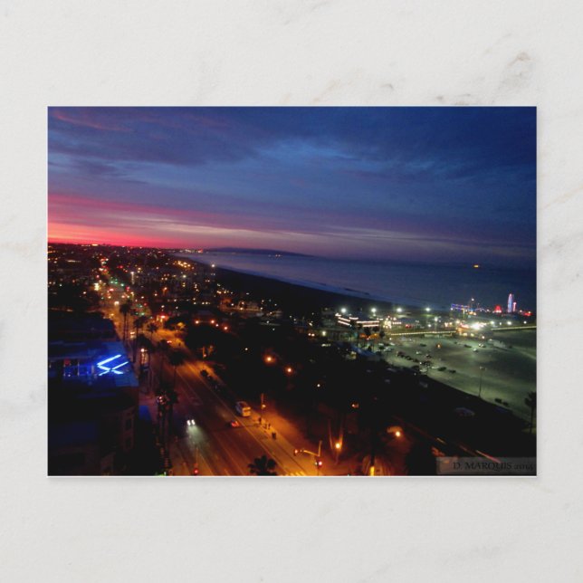 SANTA MONICA SUNRISE #2 POSTCARD POSTKARTE (Vorderseite)