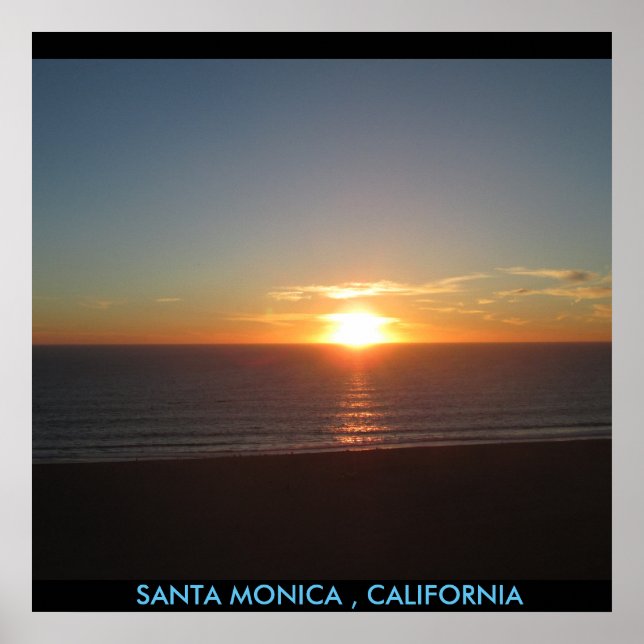 SANTA MONICA SUNSET #1 POSTER (Vorne)