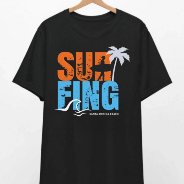 Santa Monica Surfing T - Shirt (Von Creator hochgeladen)