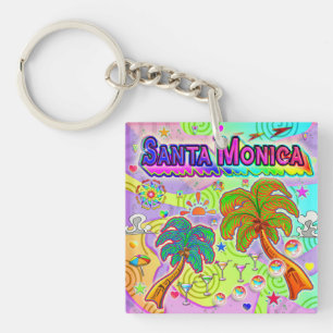 Santa Monica Urlaub Ziel Schlüsselanhänger