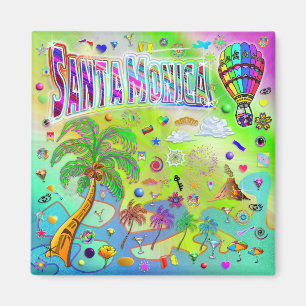 Santa Monica Zeitlose Melodie Magnet