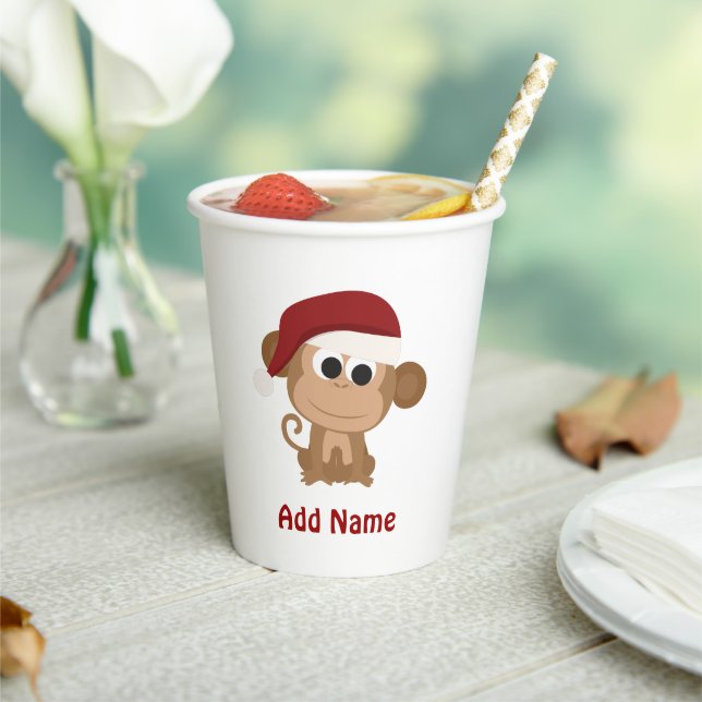 Santa Monkey Pappbecher (In Situ)