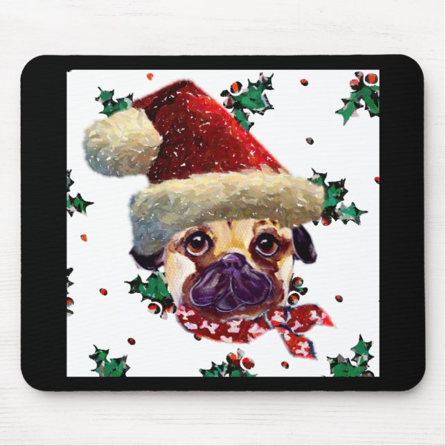 Santa Mops Mousepad (Vorne)