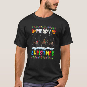 Santa Moskito Tiere Frohe Weihnachten Pajama T-Shirt