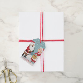 Santa Mrs Claus Merry Christmas Geschenkanhänger