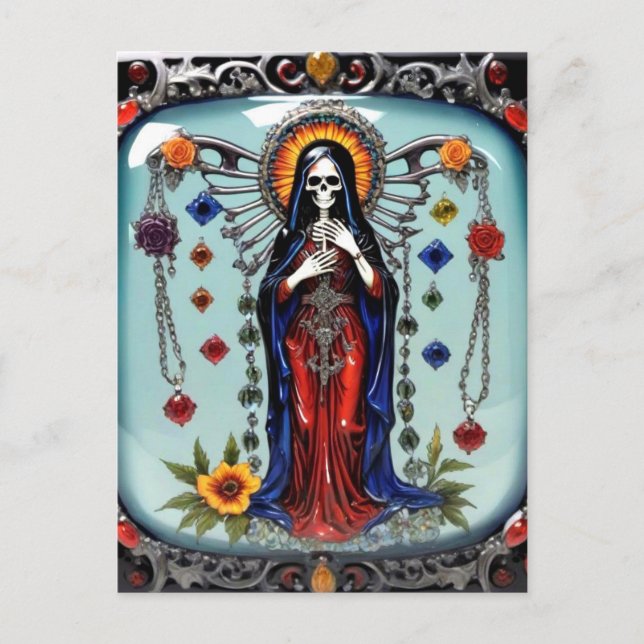 Santa Muerte (Heiliger Tod) Postkarte (Vorderseite)