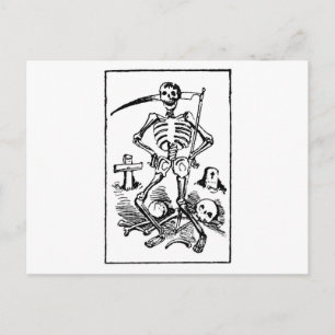 Santa Muerte, Mexican Grim Sensenmann c. Anfang de Feiertagspostkarte
