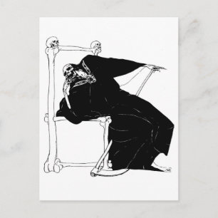 "Santa Muerte" (Mexikanischer Grimischer Sensenman Postkarte
