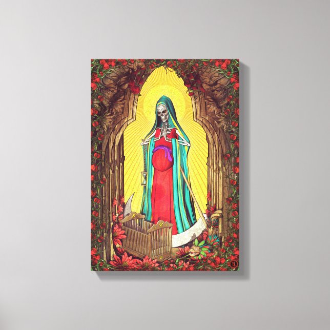 Santa Muerte Tarot - Heiliger Tod Leinwanddruck (Vorderseite)