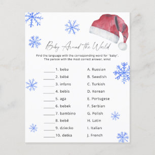Santa Mütze - Baby Around the world Spiel