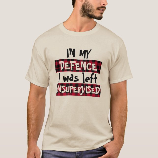 Santa Naughty, Nice I wurde unbeaufsichtigt lustig T-Shirt (Vorderseite)