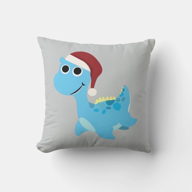 Santa Nessie Kissen (Vorderseite)