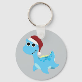 Santa Nessie Schlüsselanhänger