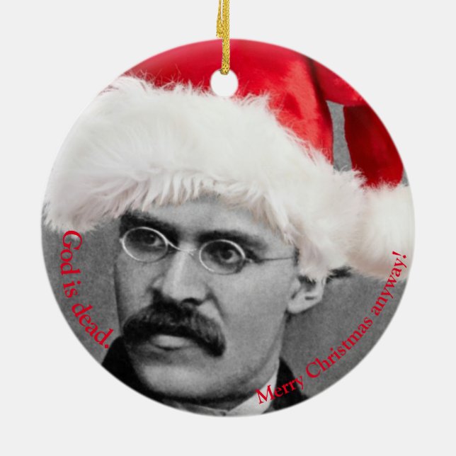 Santa Nietzsche Atheist Ornament (Hinten)