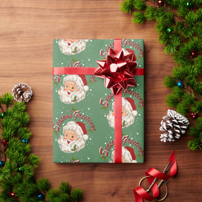 Santa No. 1 Season's Greetings Geschenkpapier (Feiertagsgeschenk)