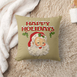 Santa No 2 Happy Holidays Kissen