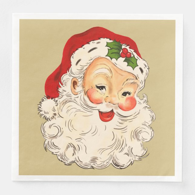 Santa No 2 Paper Dinner Napkins Serviette (Vorderseite)