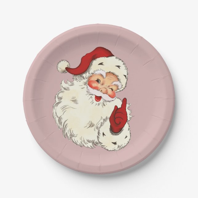 Santa No. 4 Papierplatte Pappteller (Vorderseite)