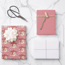 Santa No, 6 Believe Geschenkpapier Set