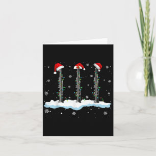 Santa Oboe Weihnachtslicht Funny Oboe Lover Gesche Karte
