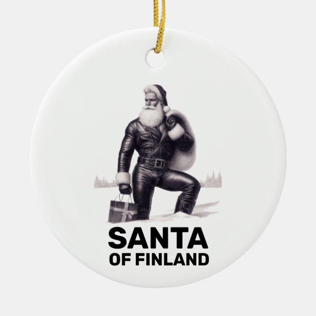 Santa of Finland - Gay / LGBT Weihnachtsschmuck (Vorne)