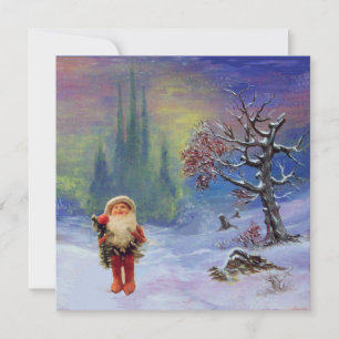 SANTA OF THE GNOMES, WINTER FERIENURLAUB CHRISTMAS EINLADUNG