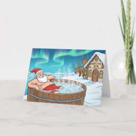 Santa Off Duty Karte