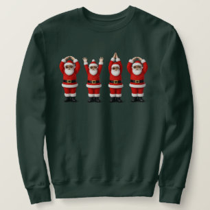  Santa Ohio Mittlerer Westen Party O-H-I-O Weihnac Sweatshirt