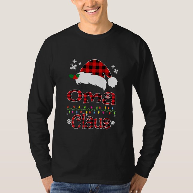 Santa Oma Claus Christmas Matching Family  T-Shirt (Vorderseite)