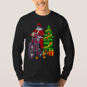Santa on Motorrad Männer Frauen Weihnachten Moto T-Shirt