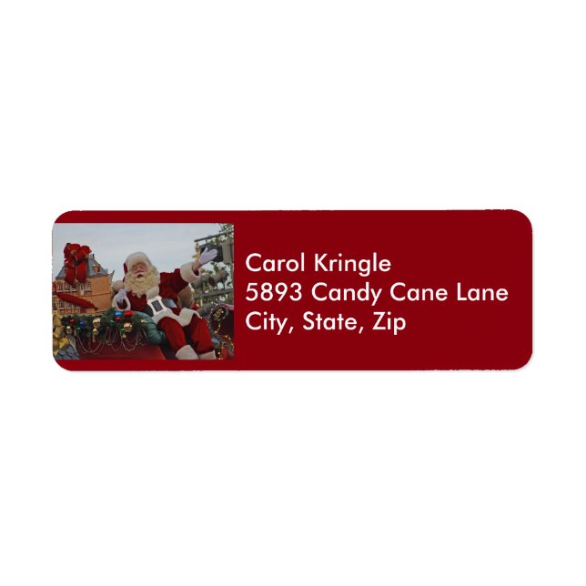 Santa on Parade Address Labels (Vorne)