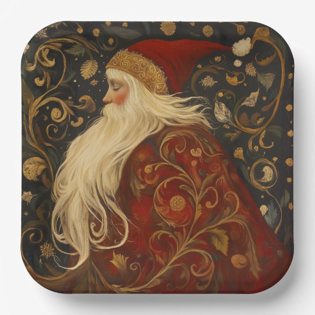 Santa Pappteller (Vorderseite)