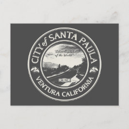 SANTA PAULA CALIFORNIA POSTKARTE