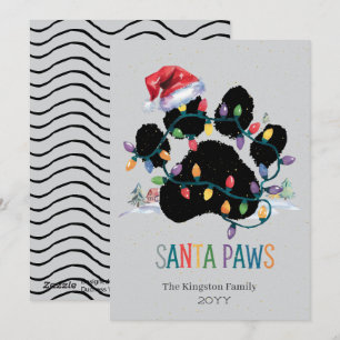 Santa Paw frohe Weihnachten wünscht Silberurlaub