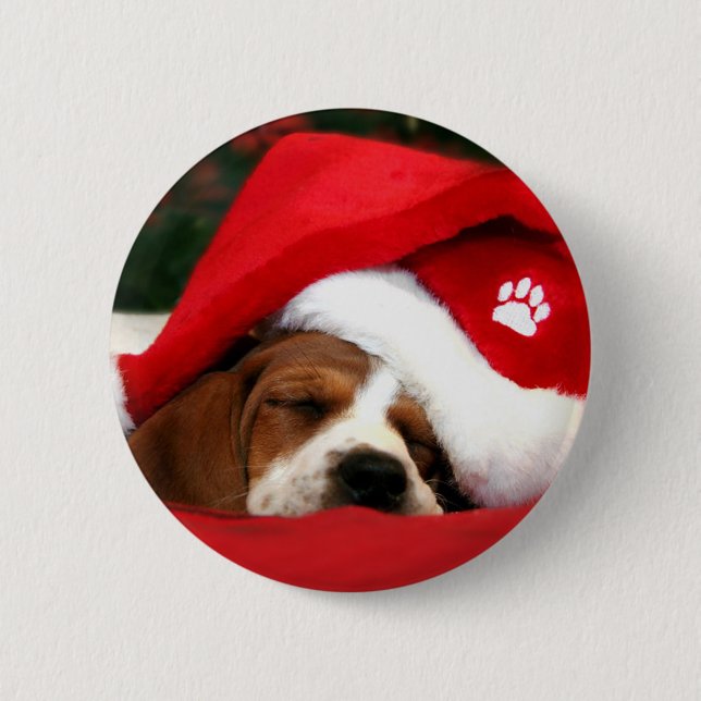 Santa Paws Button (Vorderseite)