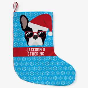 Santa Paws Christmas French Bulldog Kleiner Weihnachtsstrumpf