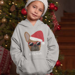 Santa Paws Christmas Red Fawn French Bulldog Hoodie<br><div class="desc">Santa Paws kommt nicht in die Stadt! Dieser französische Bulldogge mit roter Weihnachtsmannmütze ist für die Weihnachtsfeiertage bereit und natürlich auch die stilvolle Sonnenbrille nicht zu vergessen.</div>