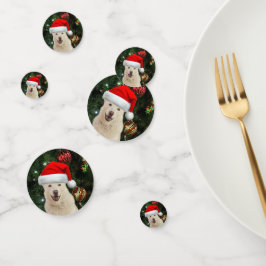 Santa Paws - Crystal the Husky Dog Weihnachten Konfetti