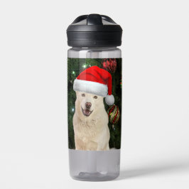 Santa Paws - Crystal the Husky Dog Weihnachten Trinkflasche