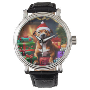 "Santa Paws: Eine Feierliche Überraschung für die  Armbanduhr