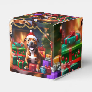 "Santa Paws: Eine Feierliche Überraschung für die  Geschenkschachtel