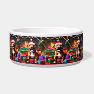 "Santa Paws: Eine Staffy-Weihnachtsüberraschung" Napf