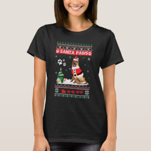Santa Paws German Shepherd Merry Christmas Dog Xma T-Shirt