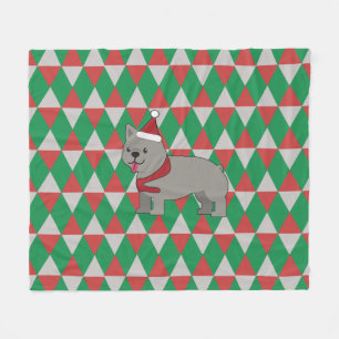 Santa Paws Holiday Diamanten Hund Fleecedecke