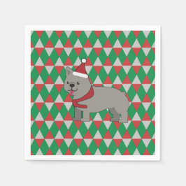 Santa Paws Holiday Serviette