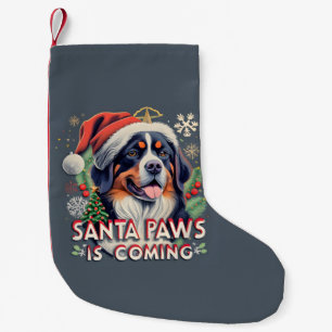 Santa Paws kommt Berner Hunde-Weihnachten Kleiner Weihnachtsstrumpf