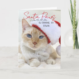 Santa Paws kommt Weihnachten in die Stadt Karte